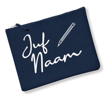 Etui juf blauw
