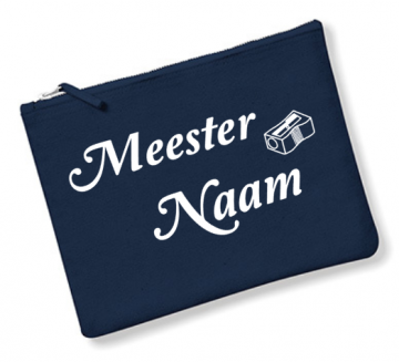 Etui meester blauw