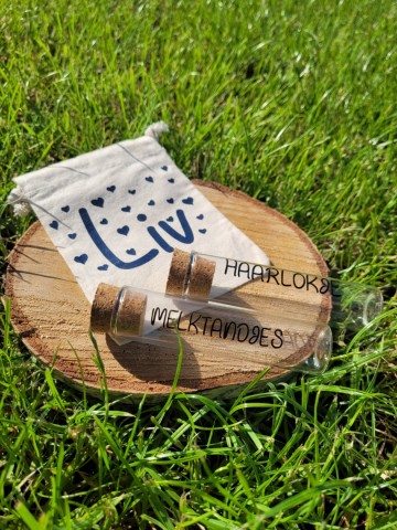 Haarlok melktandje set