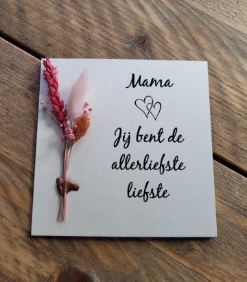 Plankje droogbloemen