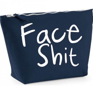 Toilettas face shit blauw