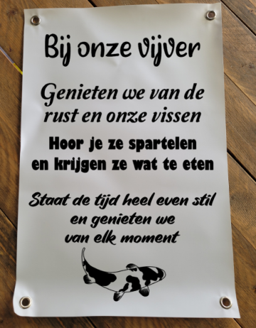 Tuinposter vijver